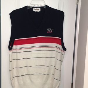 Vintage Kmart GGO Greater Greensboro North Carolina Sedgefield retro golf vest L